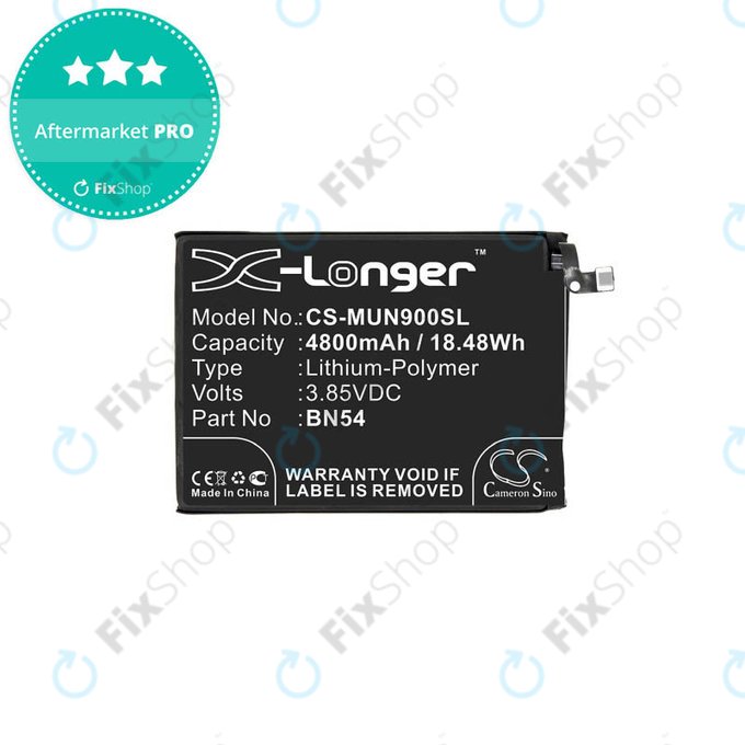 Xiaomi Redmi 9, 9A, Note 9 - Akkumulátor BN54 4800mAh HQ
