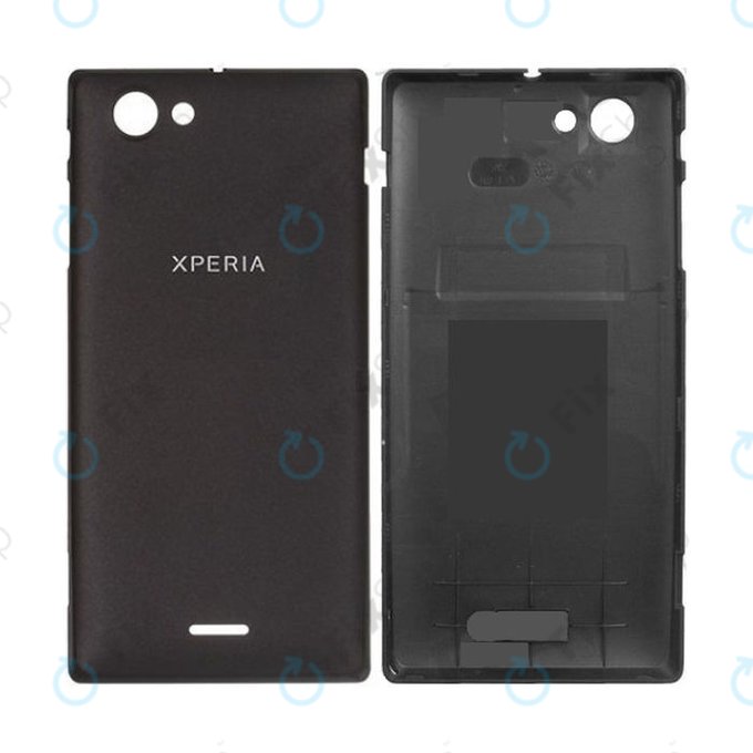 Sony Xperia J ST26i - Akkumulátor fedőlap (Fekete) - 1265-3124 Genuine Service Pack