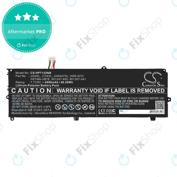 Akkumulátor HP Elite X2 1012 G2, 6000mAh, Li-Pol, 7.7V, JI04XL, HQ