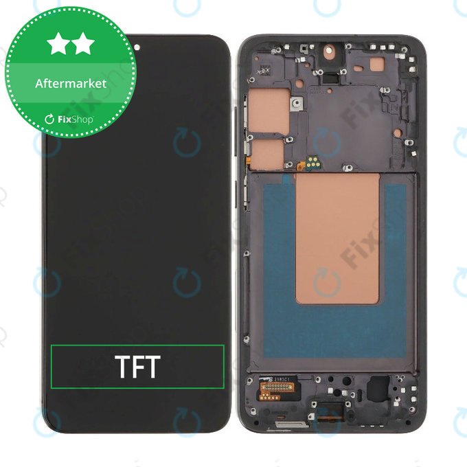 Samsung Galaxy S24 Plus S926B - LCD Kijelző + Érintőüveg + Keret (Onyx Black) TFT
