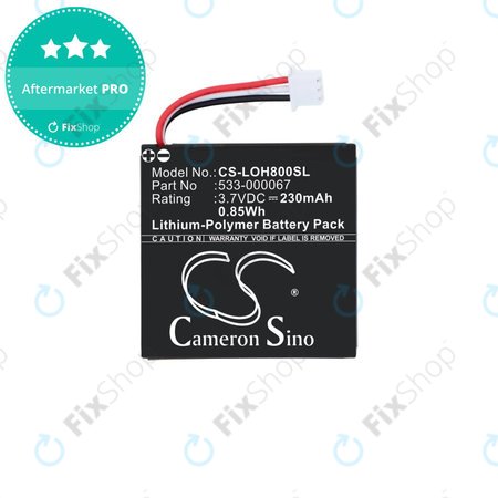 Akkumulátor Logitech H800, 230mAh, Li-Pol, 3.7V, 533-000067, HQ