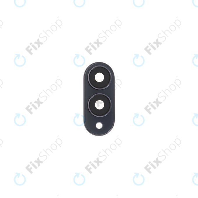 Samsung Galaxy S25 Edge - Hátlapi Kameralencse Üveg + Keret (Titanium Jetblack)