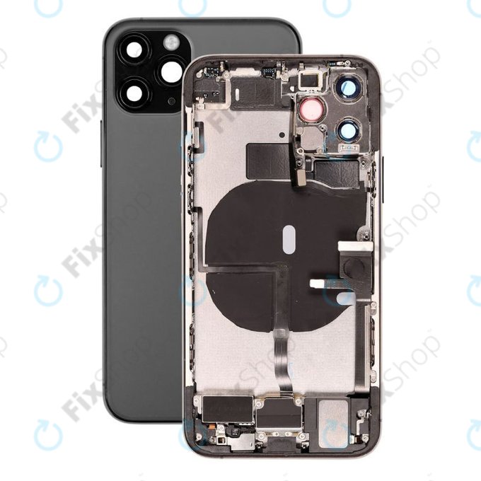 Apple iPhone 11 Pro - Hátsó Ház Apró Alkatrészekkel (Space Gray)
