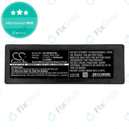 Akkumulátor Scanreco 590, Cifa, Effer, 3000mAh, Ni-MH, 7.2V, RSC7220, HQ