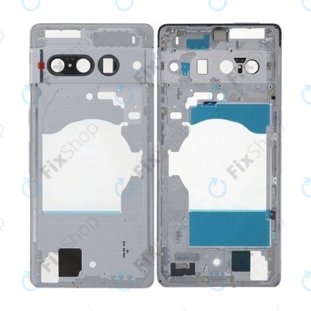 Google Pixel 7 Pro GP4BC GE2AE - Középső Keret (Snow)