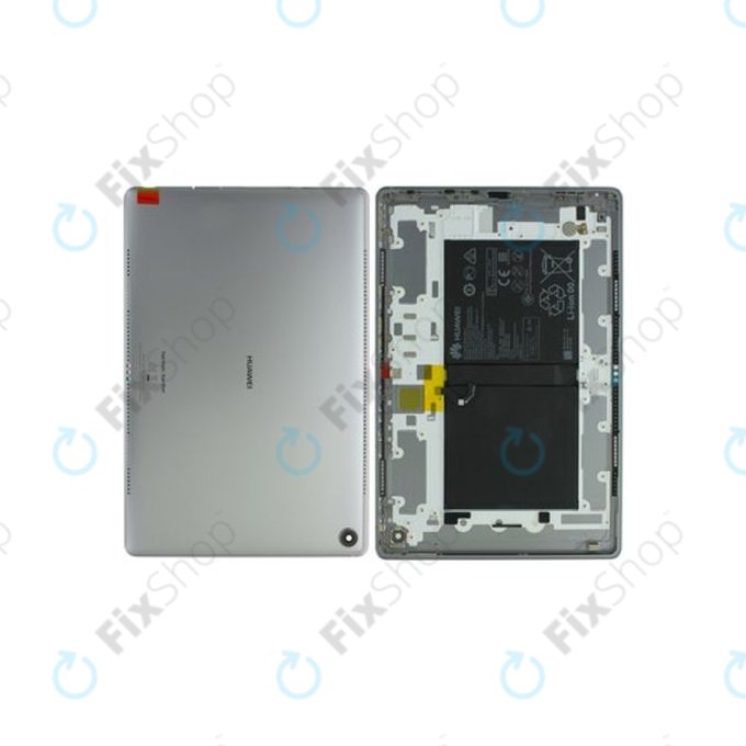 Huawei MediaPad M5 10.8 Wifi - Akkumulátor Fedőlap + Akkumulátor (Space Grey) - 02351VTS