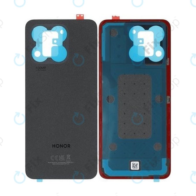 Honor X8a - Akkumulátor Fedőlap (Midnight Black) - 0235AEUP Genuine Service Pack