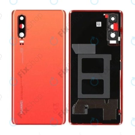 Huawei P30 - Akkumulátor Fedőlap (Amber Sunrise) - 02352NMQ Genuine Service Pack