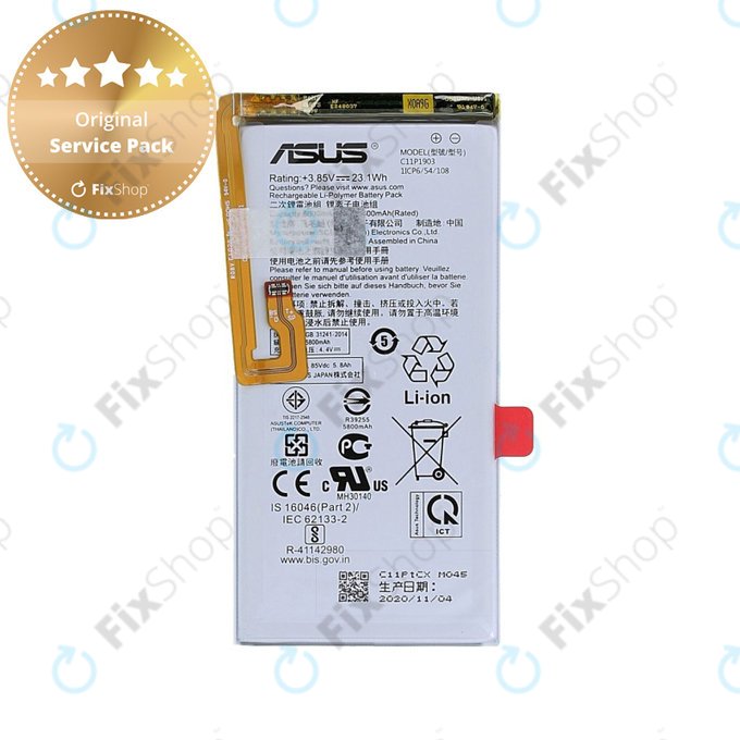 Asus ROG Phone 3 ZS661KS - Akkumulátor C11P1903 5800mAh - 0B200-03720100 Genuine Service Pack