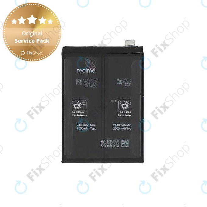 Realme GT 2 Pro 5G RMX3301 RMX3300, GT Neo 2 5G RMX3370 - Akkumulátor BLP887 5000mAh - 4908703 Genuine Service Pack