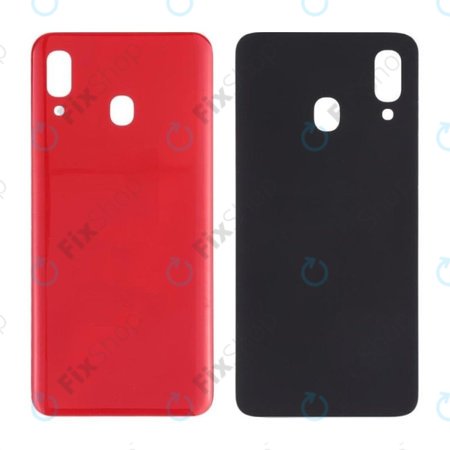 Samsung Galaxy A20 A205F - Akkumulátor Fedőlap (Red)