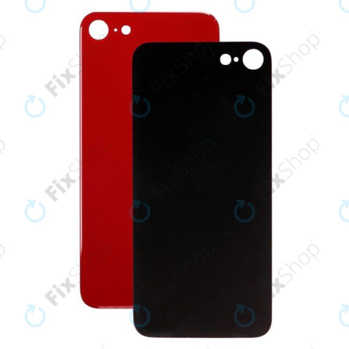 Apple iPhone 8 - Hátsó Ház Üveg (Red)