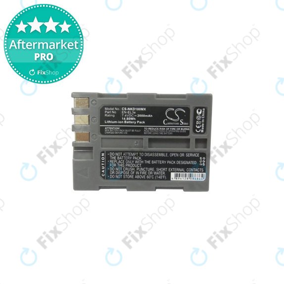 Nikon D50, D70, D80, D90, D100, D200, D300, D700, D900 - Akkumulátor EN-EL3e Li-Ion 2000mAh HQ