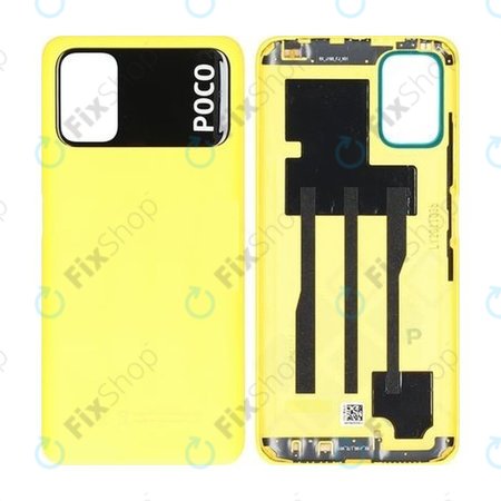 Xiaomi Poco M3 - Akkumulátor Fedőlap (Poco Yellow) - 55050000QL9X Genuine Service Pack