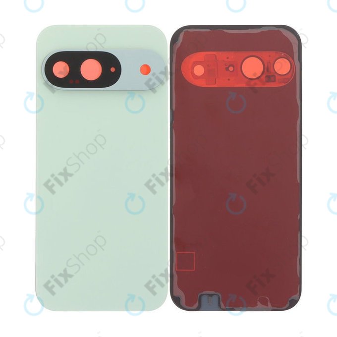 Google Pixel 9 - Akkumulátor Fedőlap Komplett (Wintergreen)