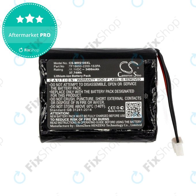 Akkumulátor Marshall Stockwell, 3400mAh, Li-Ion, 11.1V, TF18650-2200-1S3PA, HQ