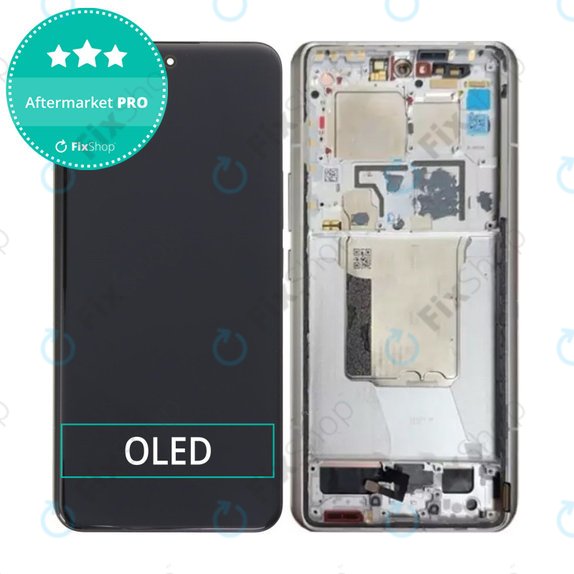 Xiaomi 14 Ultra - LCD Kijelző + Érintőüveg + Keret (White) OLED