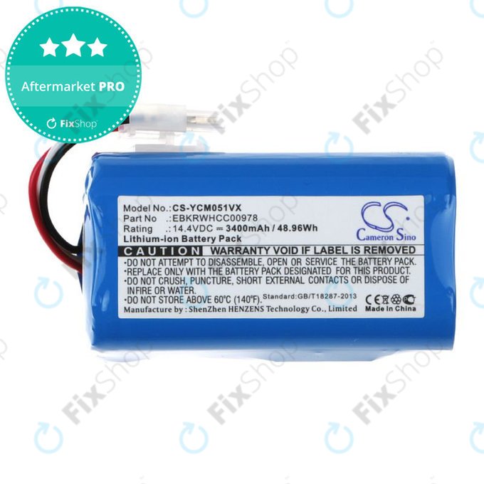 Akkumulátor iClebo ARTE YCR-M05, 3400mAh, Li-Ion, 14.4V, EBKRBKDL001039, HQ