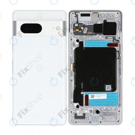 Google Pixel 7 GVU6C GQML3 - Hátsó Ház (Snow) - G949-00330-01 Genuine Service Pack