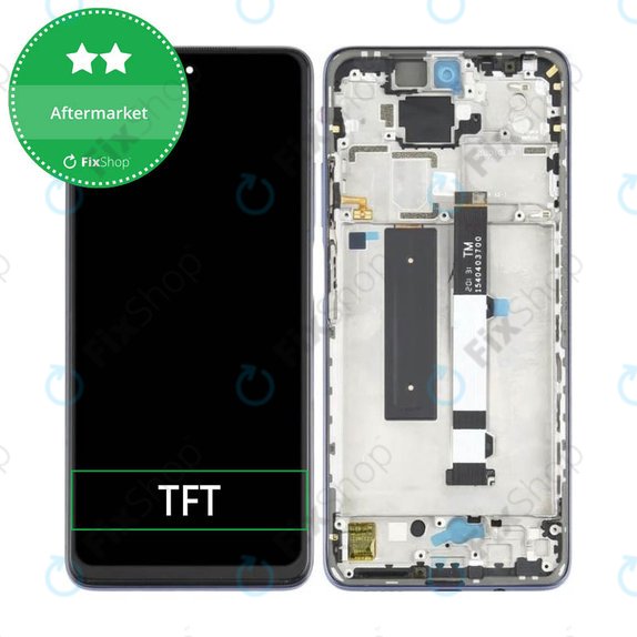 Xiaomi Mi 10T Lite 5G - LCD Kijelző + Érintőüveg + Keret (Pearl Gray) TFT