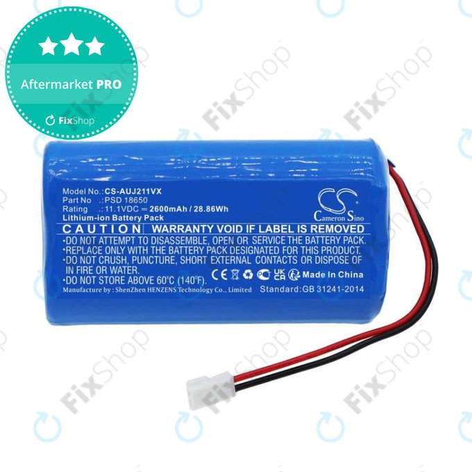 Akkumulátor Aquajack 211, 2600mAh, Li-Ion, 11.1V, PSD 18650, HQ