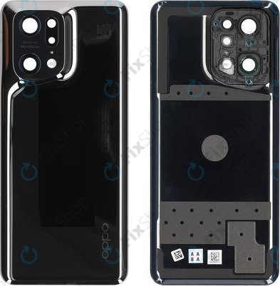 Oppo Find X5 Pro - Battery Cover (Glaze Black) - 4150045 Genuine Service Pack
