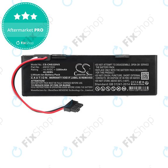 Akkumulátor ETA Navaggio 2228, Cecotec Conga 3290, 3490, 3890, 3200mAh, Li-Ion, 14.4V, 49CE1533, HQ
