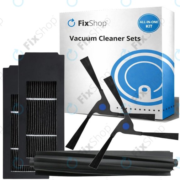 Pótalkatrész készlet Ecovacs Deebot X2 Omni (1x Főkefe, 2x Szűrő, 2x Oldalkefe)