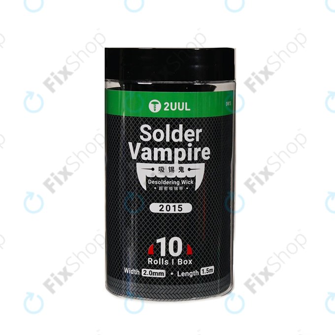 2UUL DW15 Solder Vampire - Leoldó drót (20mm × 1.5m) - 10db