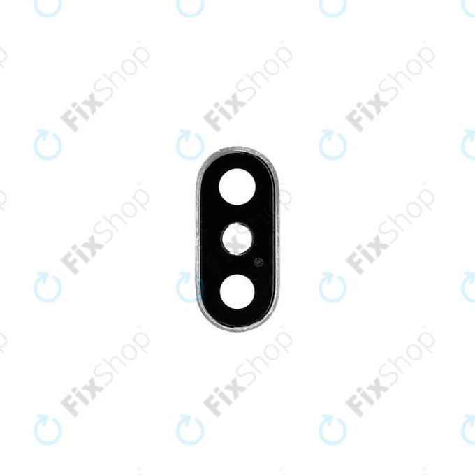 Apple iPhone XS Max - Kamera Üveg Kerettel (SIlver)