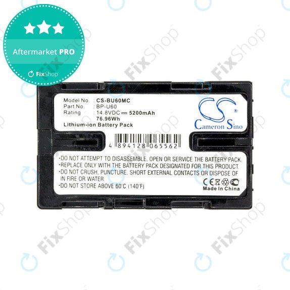 Akkumulátor Sony HD422, PMW-100, 200, PMV-Ex1, F3, 5200mAh, Li-Ion, 14.8V, BP-U60, HQ