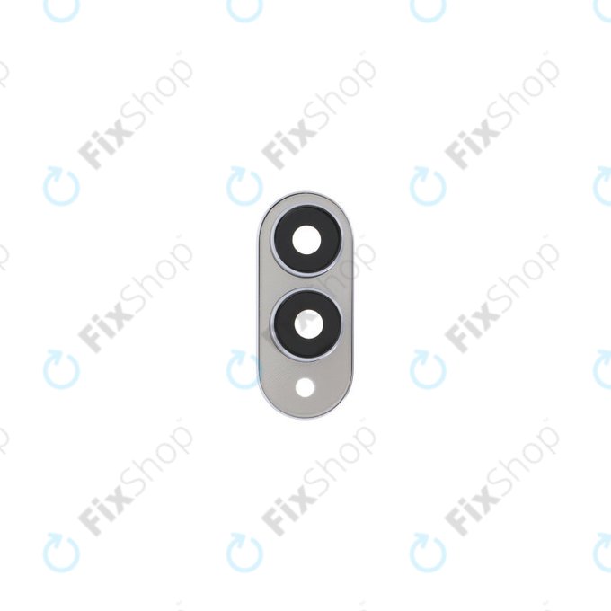 Samsung Galaxy S25 Edge - Hátlapi Kameralencse Üveg + Keret (Titanium Silver)