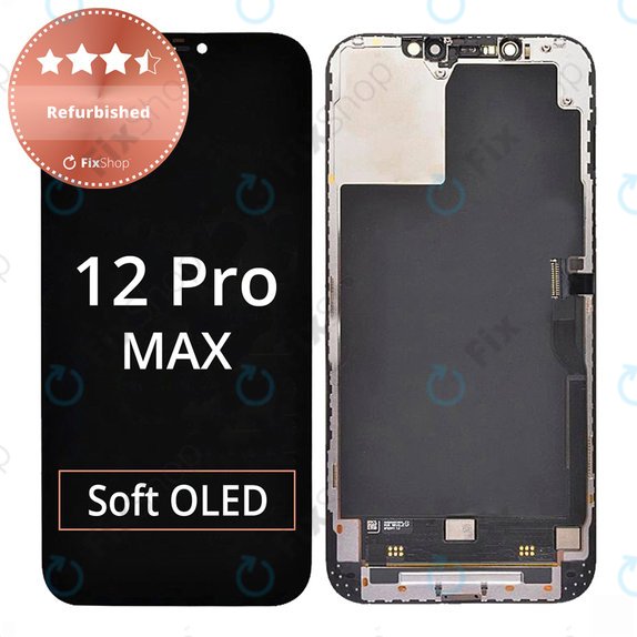 Kijelző iPhone 12 Pro Max, Érintőüveg kerettel, Refurbished
