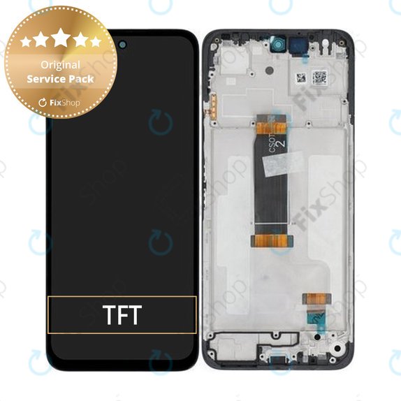 Xiaomi Redmi 13 4G, Redmi 13 5G, Poco M6 4G - LCD Kijelző + Érintőüveg + Keret - 560001N19A00 Genuine Service Pack
