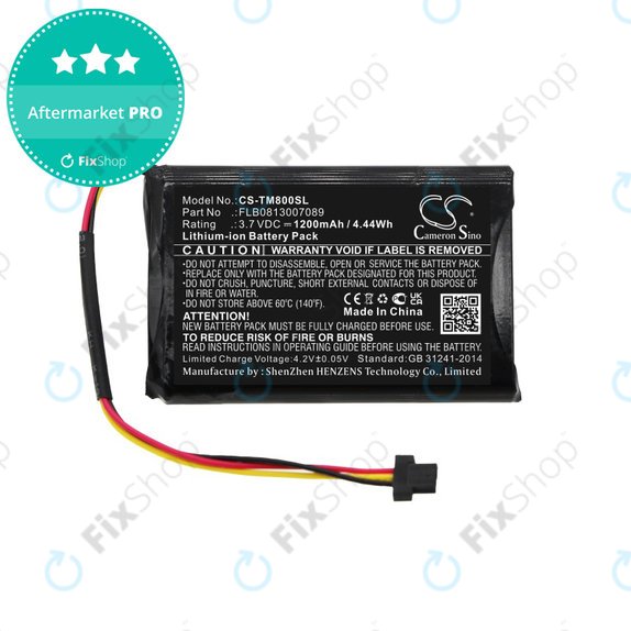 Akkumulátor TomTom One XL Traffic, XL 30 Europe 31, 1200mAh, Li-ion, 3.7V, FLB0813007089, HQ