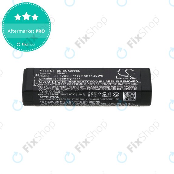 Akkumulátor Shure GLXD1, 2, MXW2, 1100mAh, Li-Ion, 3.7V, SB902, HQ