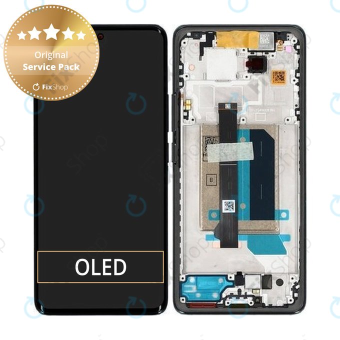 Xiaomi Redmi Note 14 Pro+ 5G 24094RAD4G - LCD Kijelző + Érintőüveg + Keret (Midnight Black) - 5600190O16U00 Genuine Service Pack