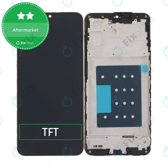 Samsung Galaxy A17 A176B - LCD Kijelző + Érintőüveg + Keret (Black) TFT