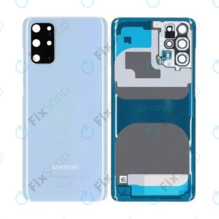 Samsung Galaxy S20 Plus G985F - Akkumulátor Fedőlap (Cloud Blue) - GH82-22032D, GH82-21634D Genuine Service Pack