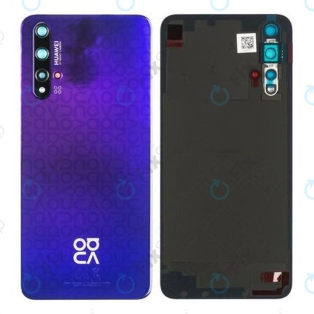 Huawei Nova 5T Yale-L61A - Akkumulátor fedőlap (Midsummer Purple) - 02353EBK Genuine Service Pack