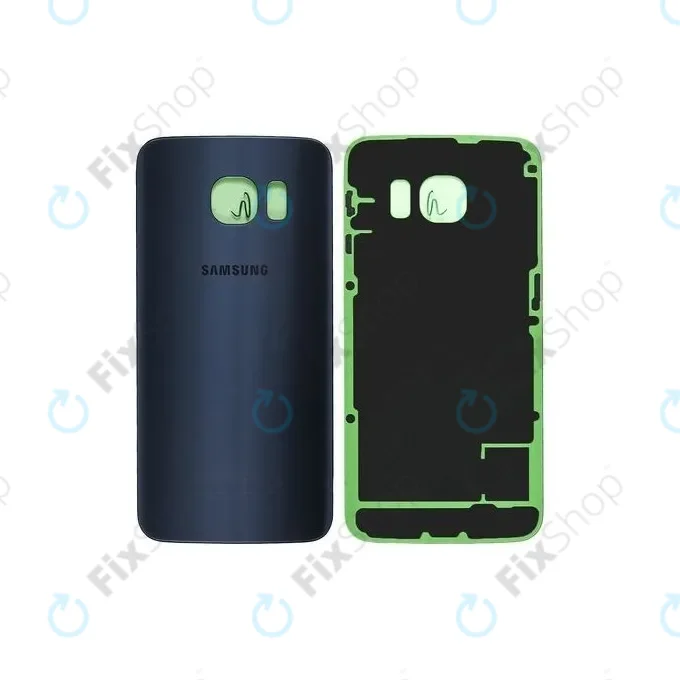 Samsung Galaxy S6 Edge G925F - Akkumulátor Fedőlap (Black Sapphire) - GH82-09602A Genuine Service Pack