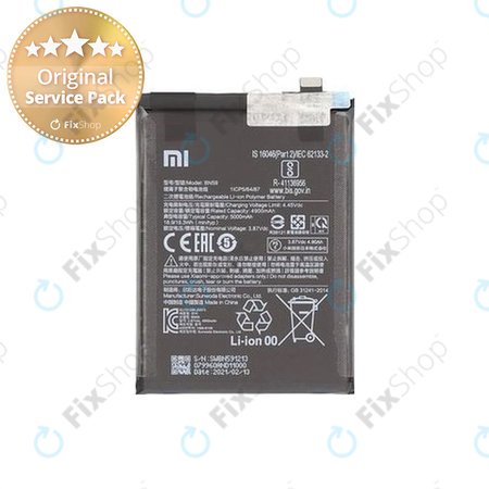 Xiaomi Redmi Note 10, Note 10S M2101K7BG M2101K7BI - Akkumulátor BN59 5000mAh - 46020000645Z Genuine Service Pack