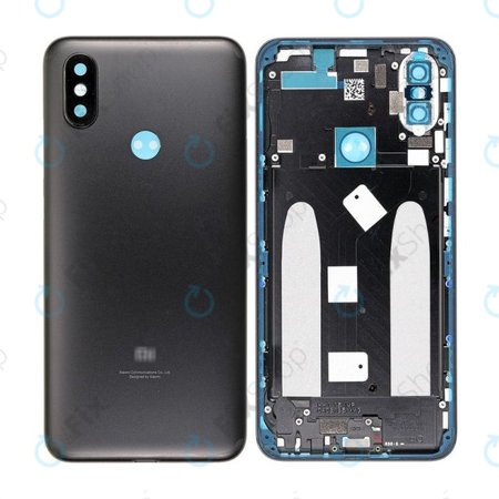 Xiaomi Mi A2 (Mi 6x) - Akkumulátor Fedőlap (Black) - 5606200580B6 Genuine Service Pack