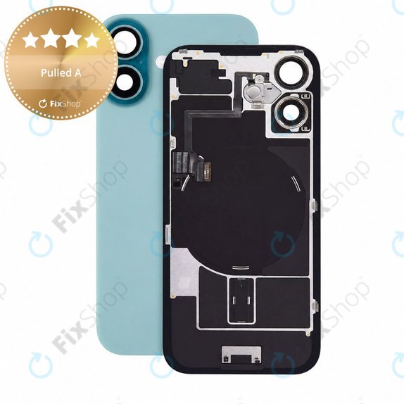 Hátsó ház üveg iPhone 16 készülékhez, Teal, Pulled A