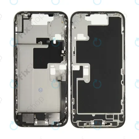 Apple iPhone 16 Pro Max - Középső keret + Bekapcsoló + hangerő gomb (White Titanium)