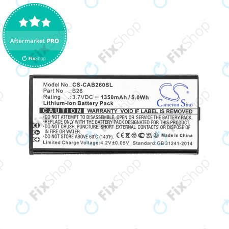 Akkumulátor Cat B26, 1350mAh, Li-Ion, 3.7V, B26, HQ