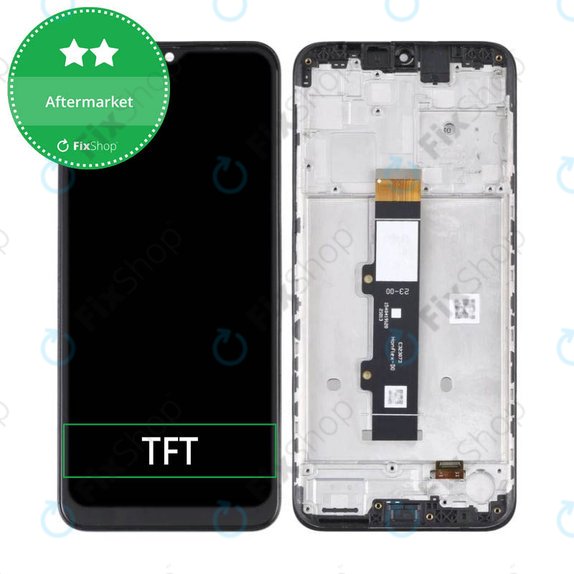 Motorola Moto G10 XT2127 - LCD Kijelző + Érintőüveg + Keret (Aurora Gray) TFT