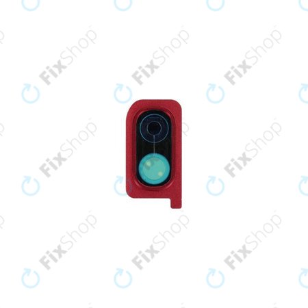Samsung Galaxy A20 A205F - Hatsó Kamera Lencse Keret (Red)