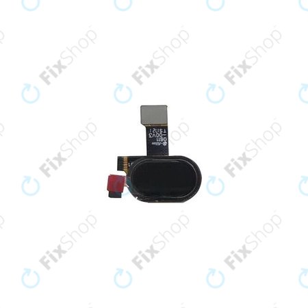 Motorola Moto E4 Plus XT1771 - Home/Kezdőlap gomb + Ujjlenyomat-érzékelő + Flex Kábelek (Black)