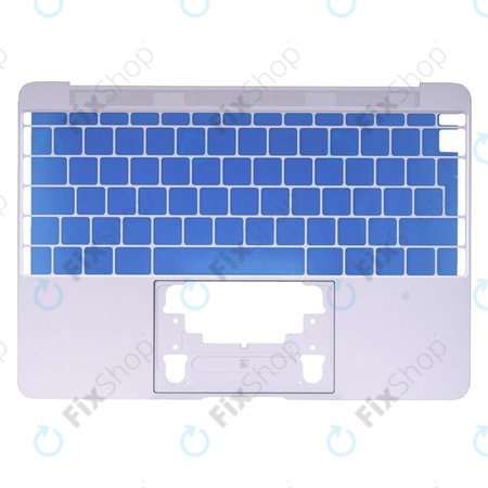 Apple MacBook 12" A1534 (Early 2015) - Felső Billentyűzet Keret UK (Silver)